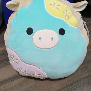 Squishmallows Teal and Yellow Plush